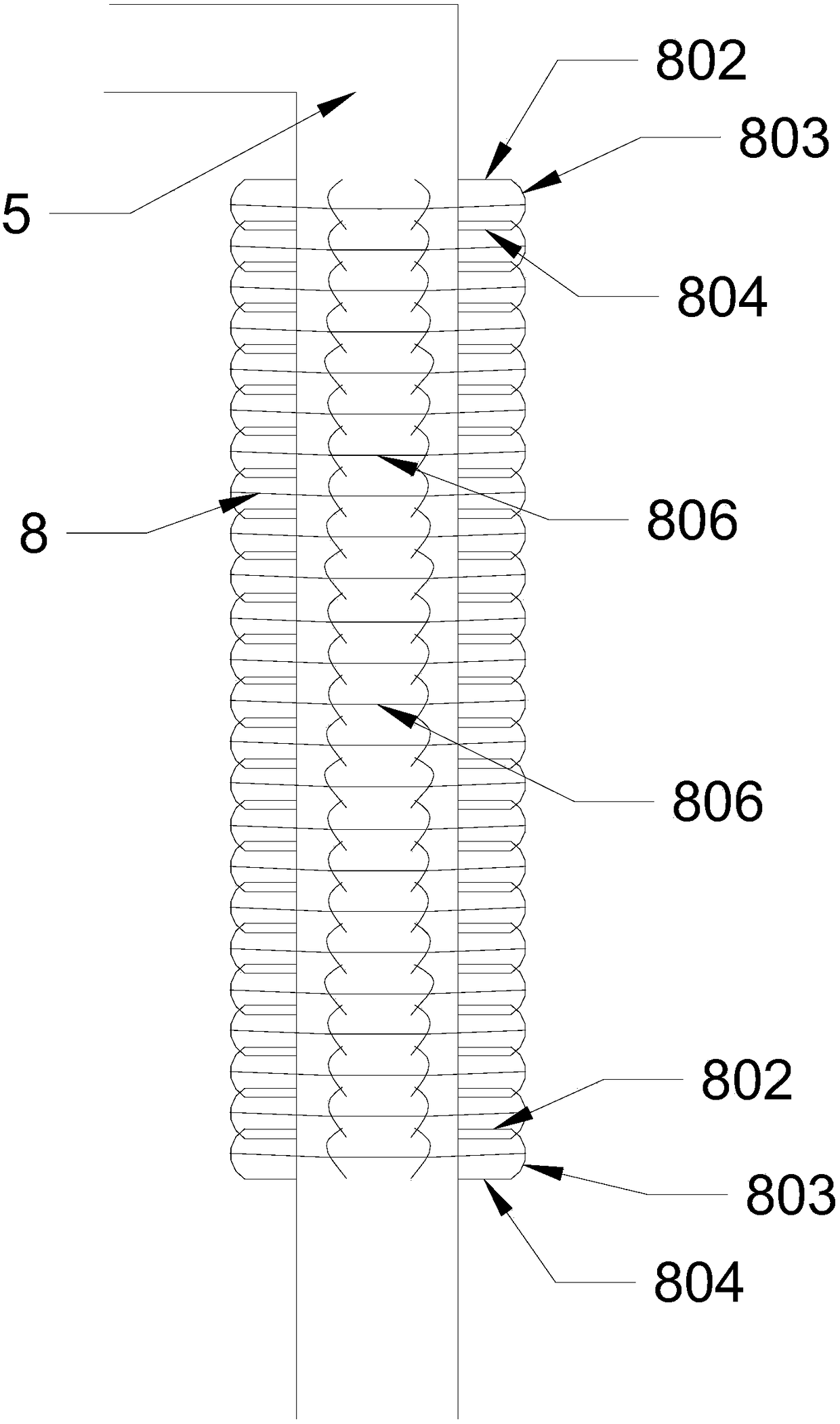 Boiler Waste Heat Recovery System with Vertical Low Resistance Cooling System