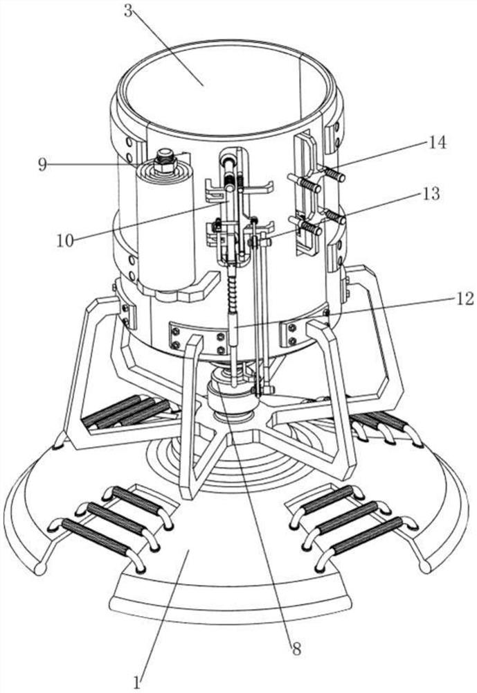 Outer wall labeling device for empty fermented bean curd can