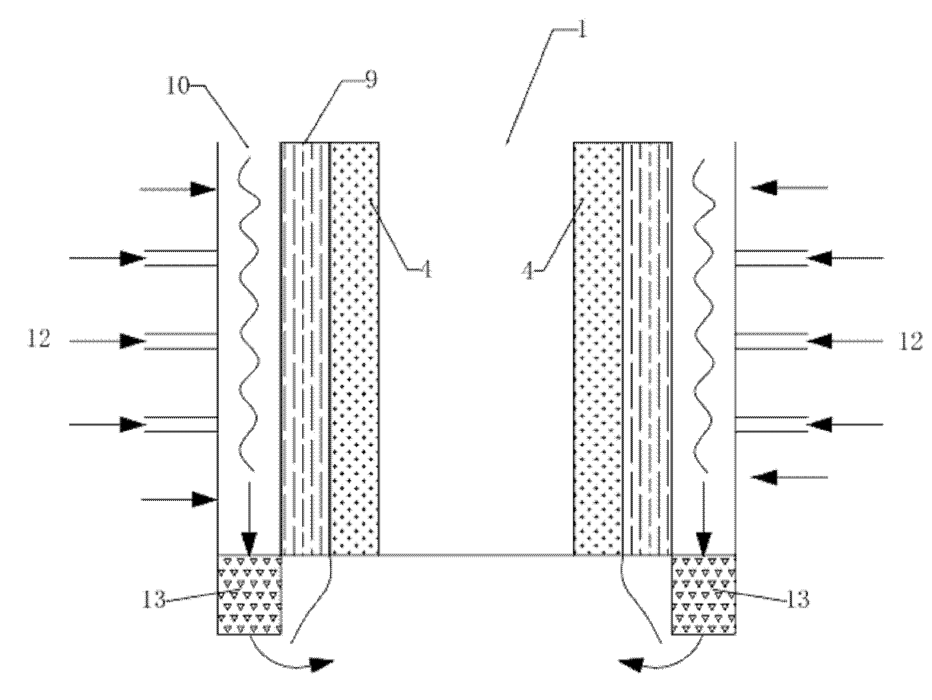 River course ecological system for treating non-point source low-pollution water