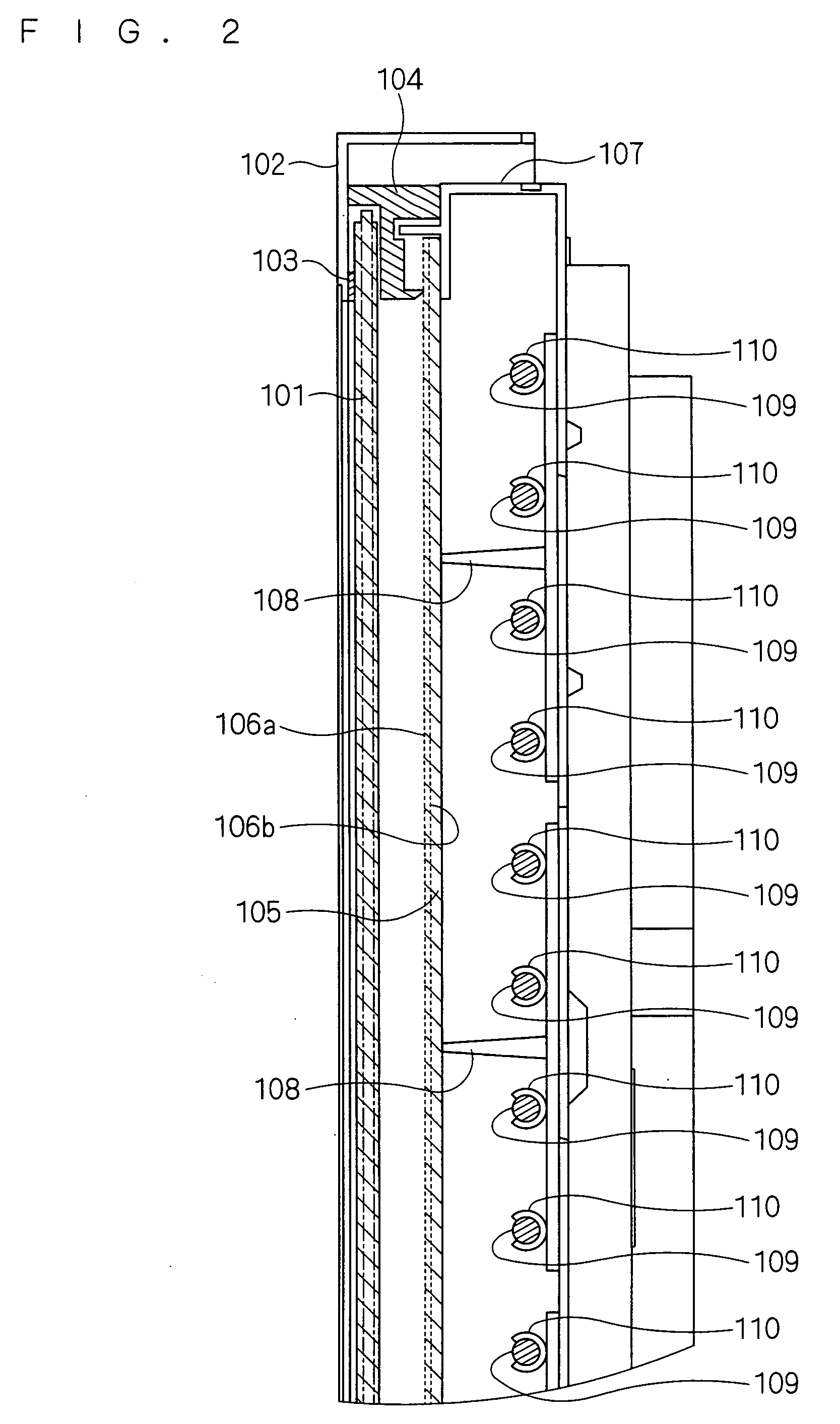 Package structure for display device