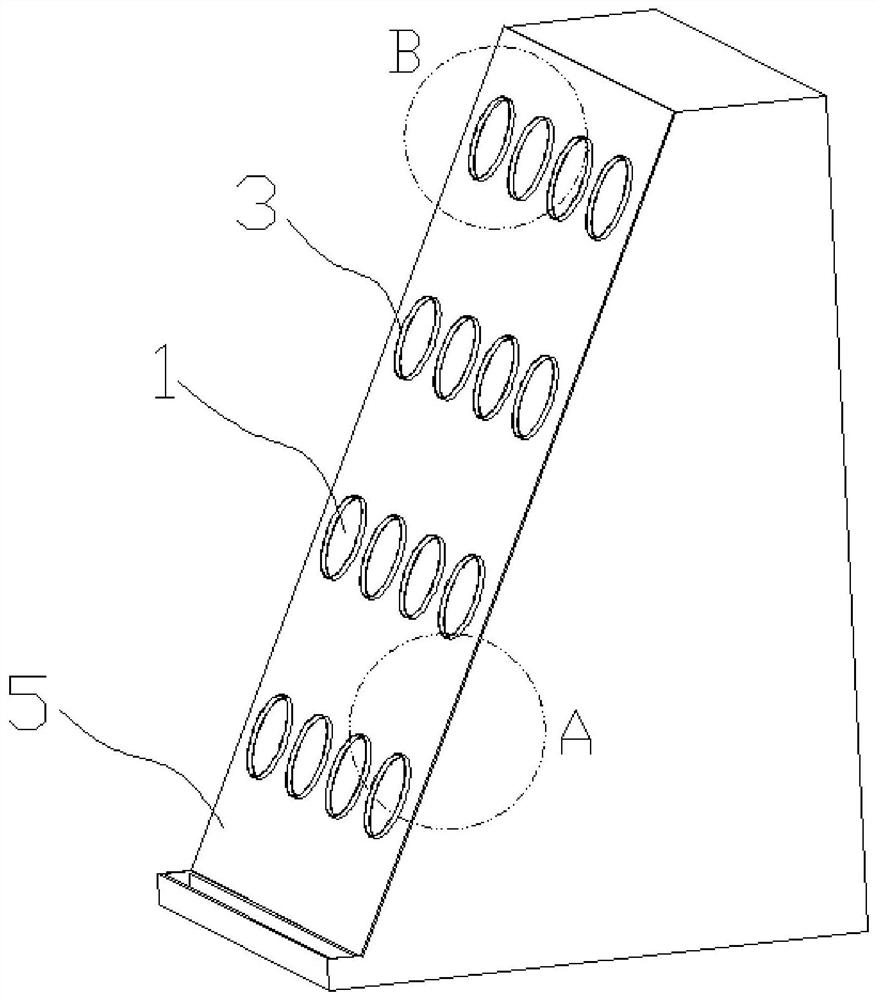 Mountain greening structure and construction method