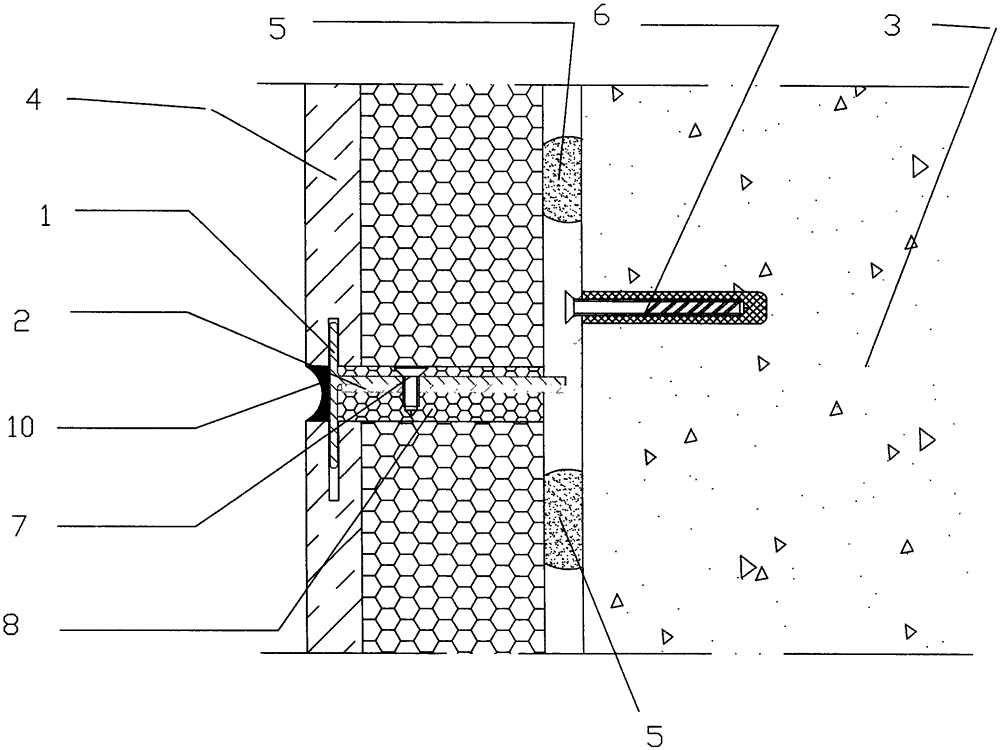 A wall panel connection device and a wall construction method using the device