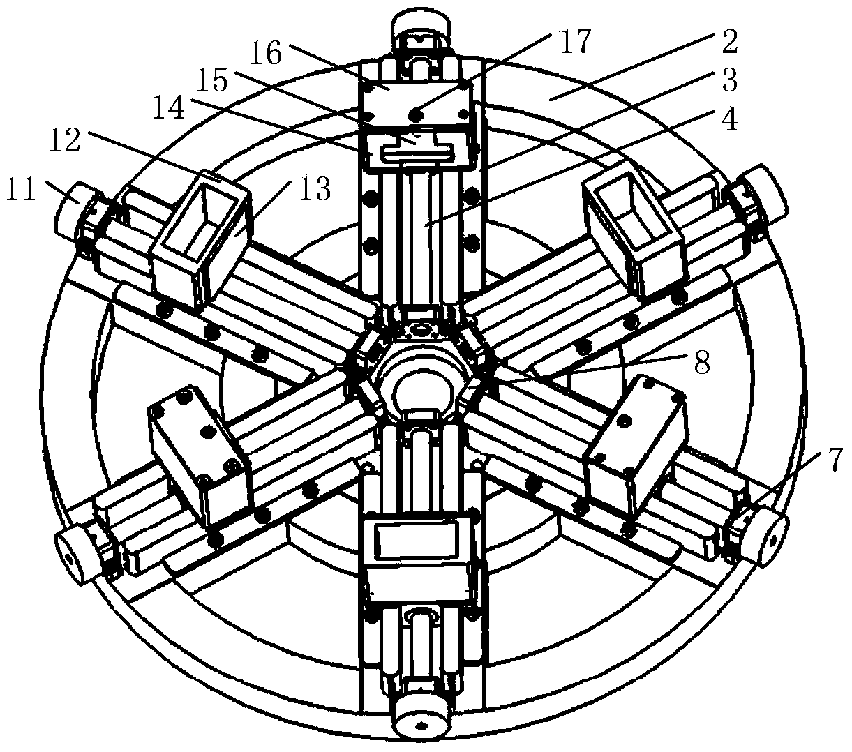 Magneto-rheological high-precision positioning device and magneto-rheological removing function transformation method