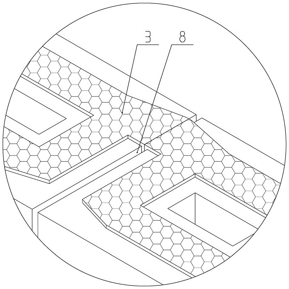 A concrete composite self-insulation integrated block for a fully blocked bridge