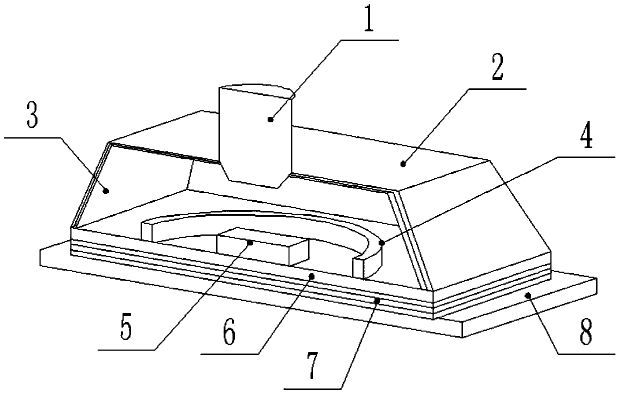 Integrated small nv color center solid-state magnetometer and its manufacturing process