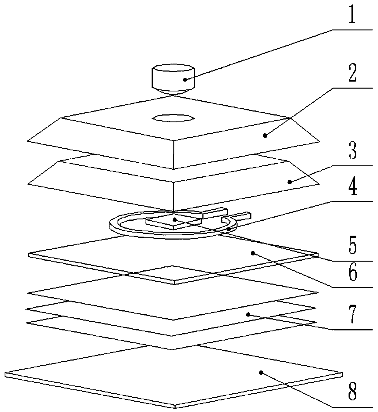 Integrated small nv color center solid-state magnetometer and its manufacturing process