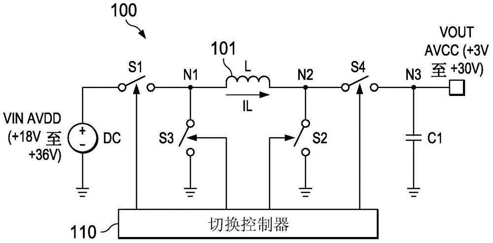 Buck-boost converter with buck-boost transition switching control