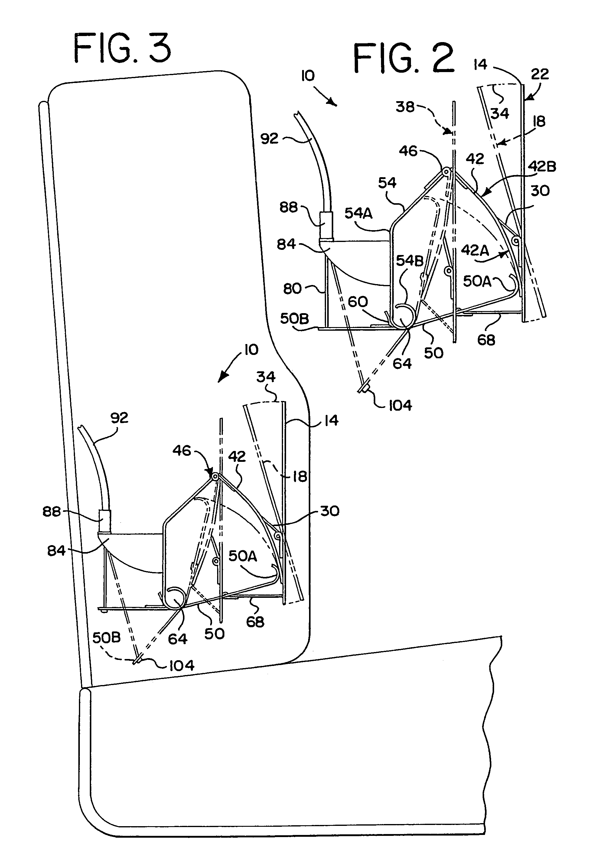 Seat with adjustable support system