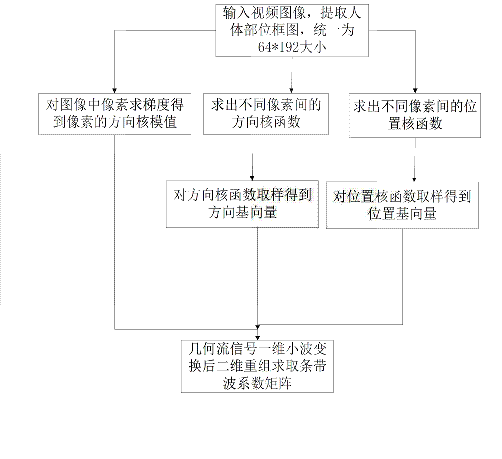 Human motion tracking method based on deep nuclear information image feature