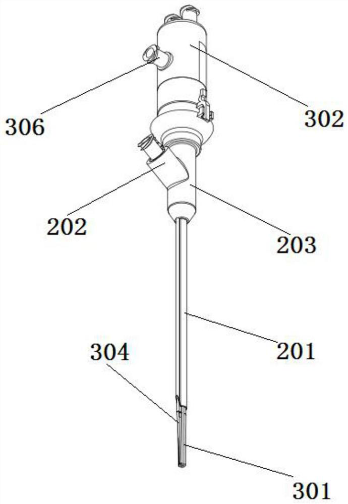 A combined structure of a sheath-feeding dilation tube and a ureteral sheath