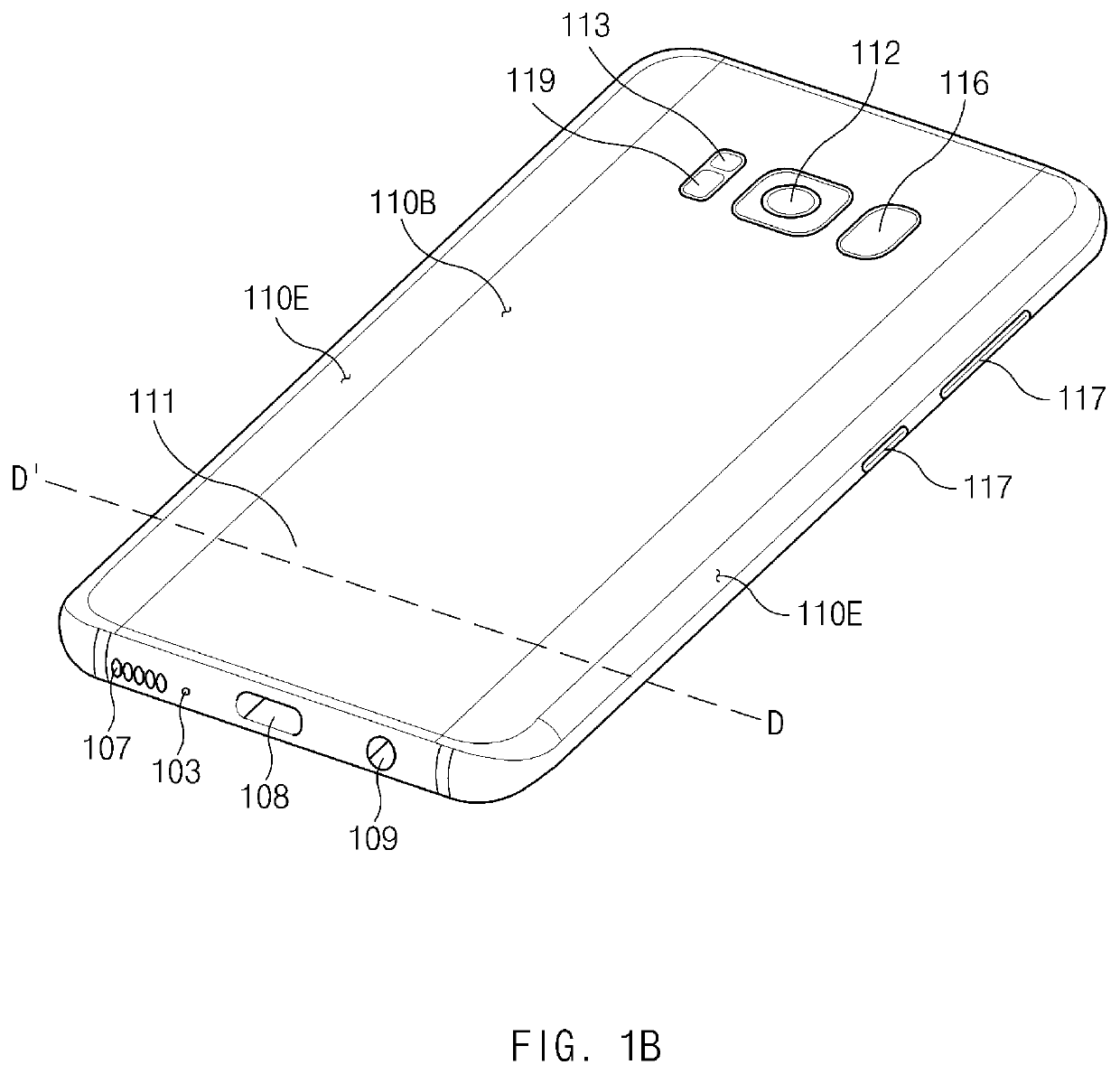 Electronic device including battery structure