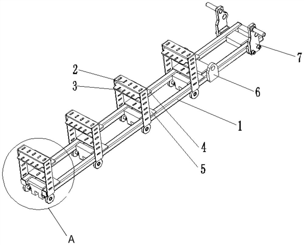 Pod thruster pipeline laying movable support