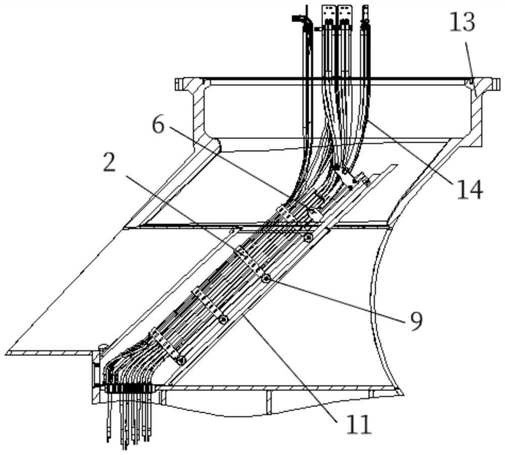 Pod thruster pipeline laying movable support