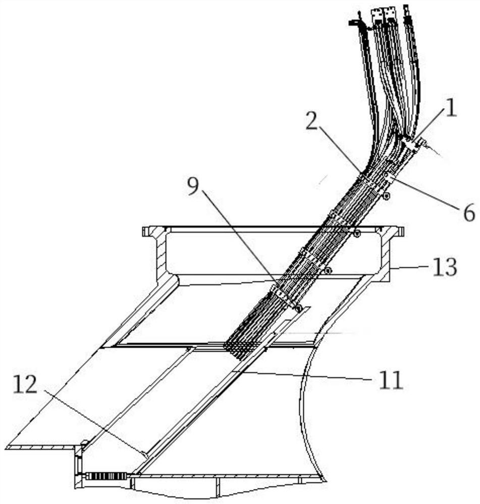 Pod thruster pipeline laying movable support