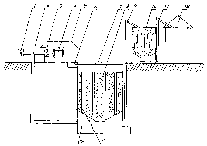 Cold-storing grain depot