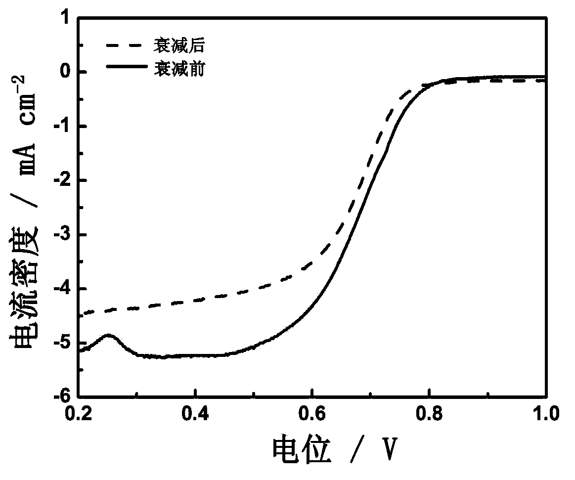 Non-noble metal catalyst for fuel cells, and its application