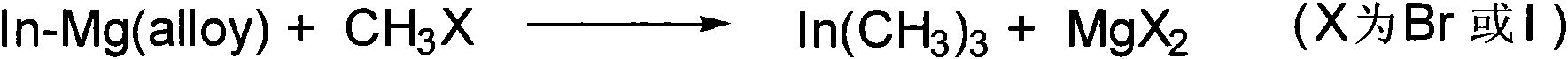 Method for industrially preparing trimethyl indium