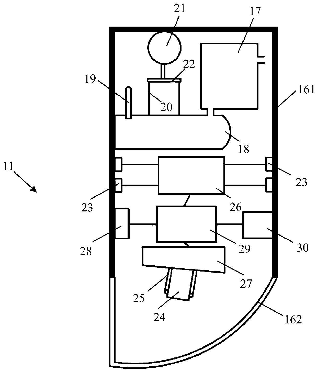 Fixable gastrorrhagia monitoring capsule endoscope and real-time gastrorrhagia monitoring system