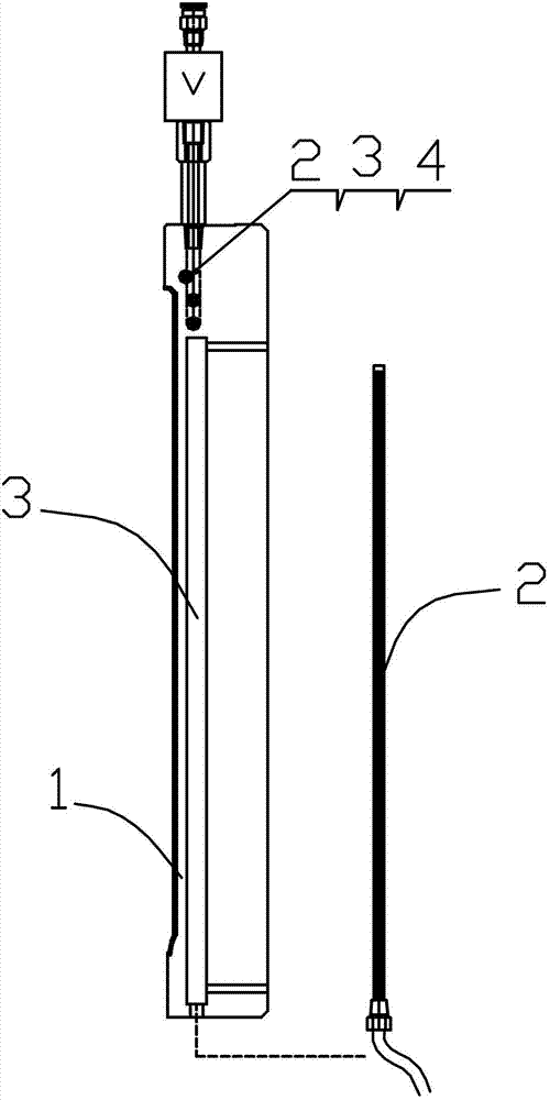 Highlight injection mould heating and cooling device and heating and cooling method thereof