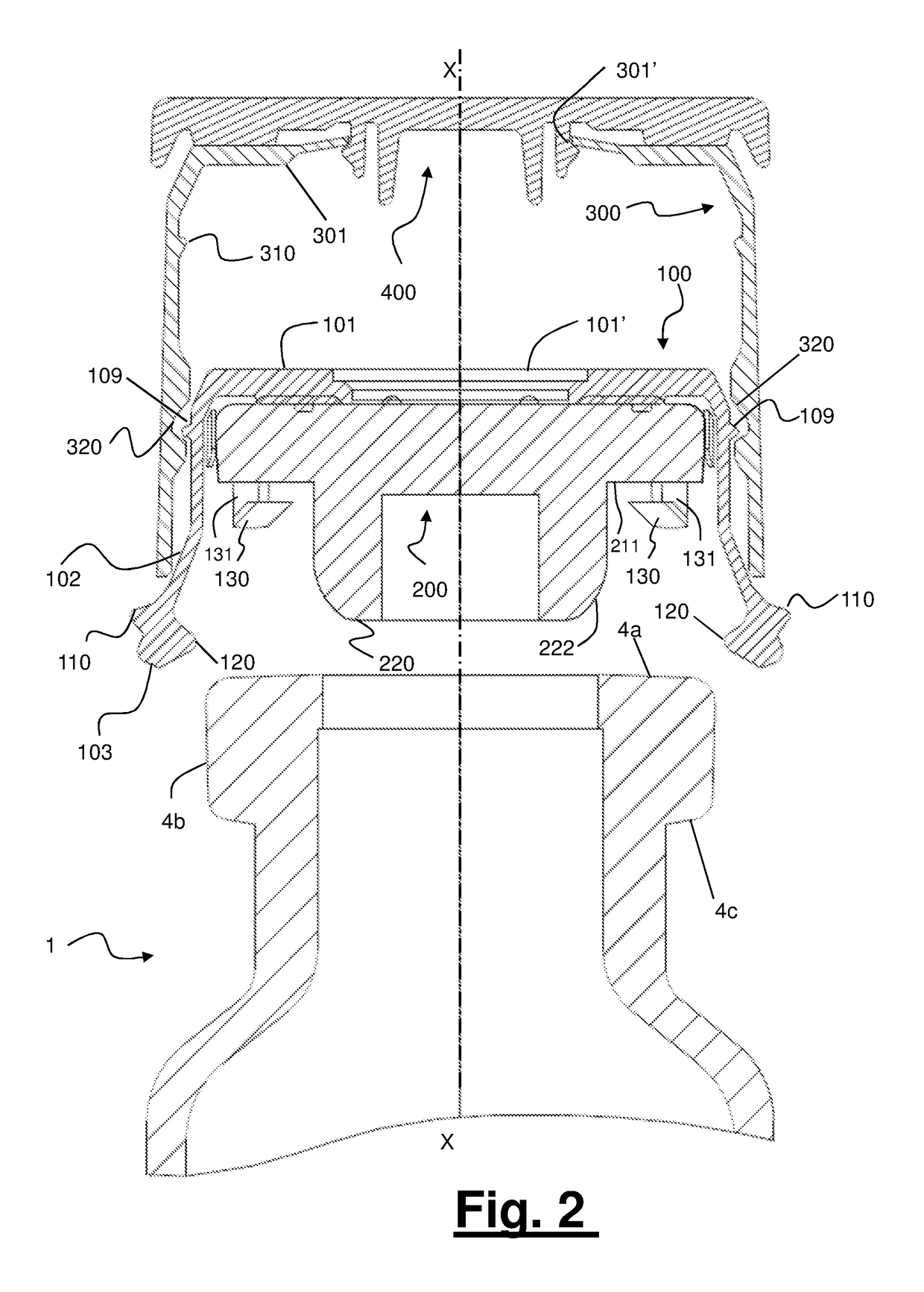 Method for sealingly closing a bottle and associated sealingly closed bottle