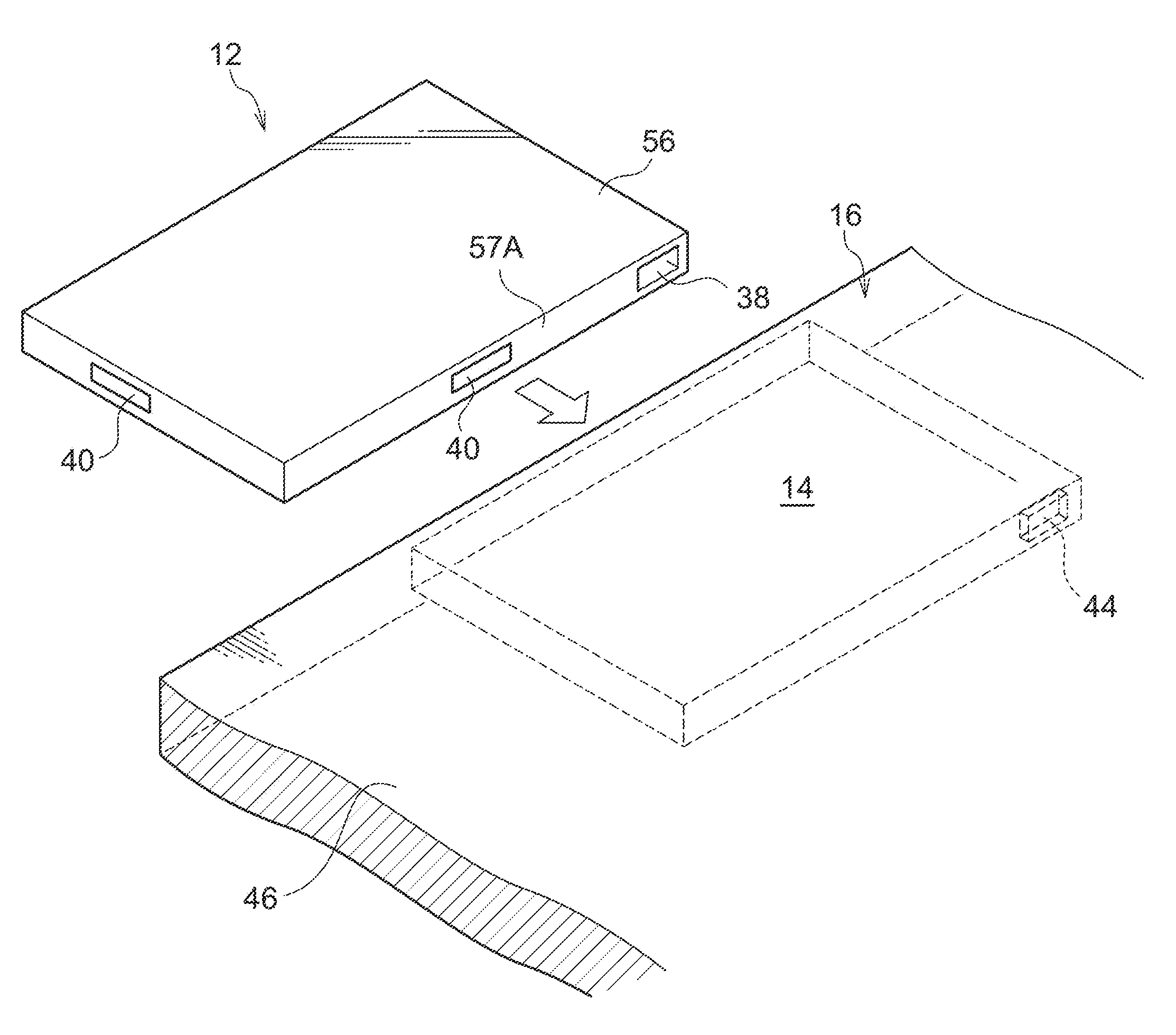 Radiographic image capture system, portable radiographic image capture device, image capture table