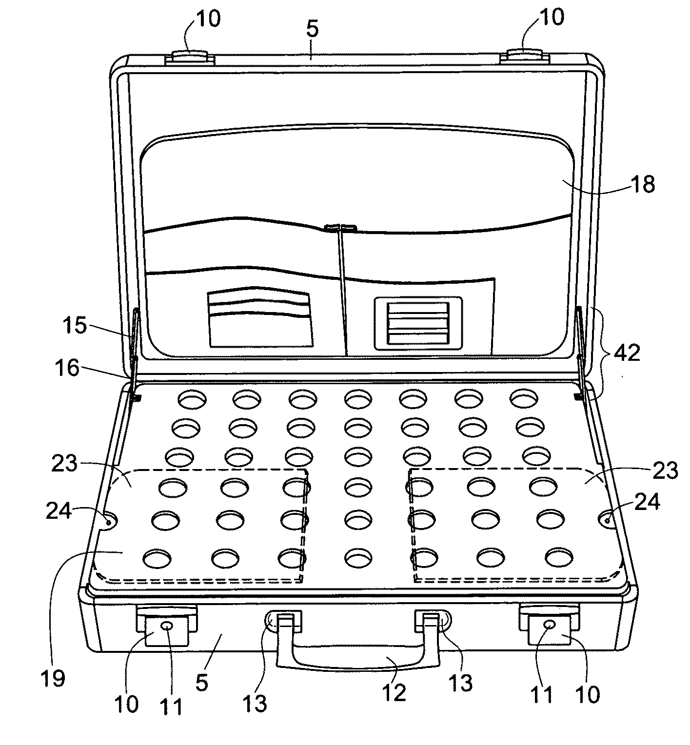 Combined laptop case and laptop stand