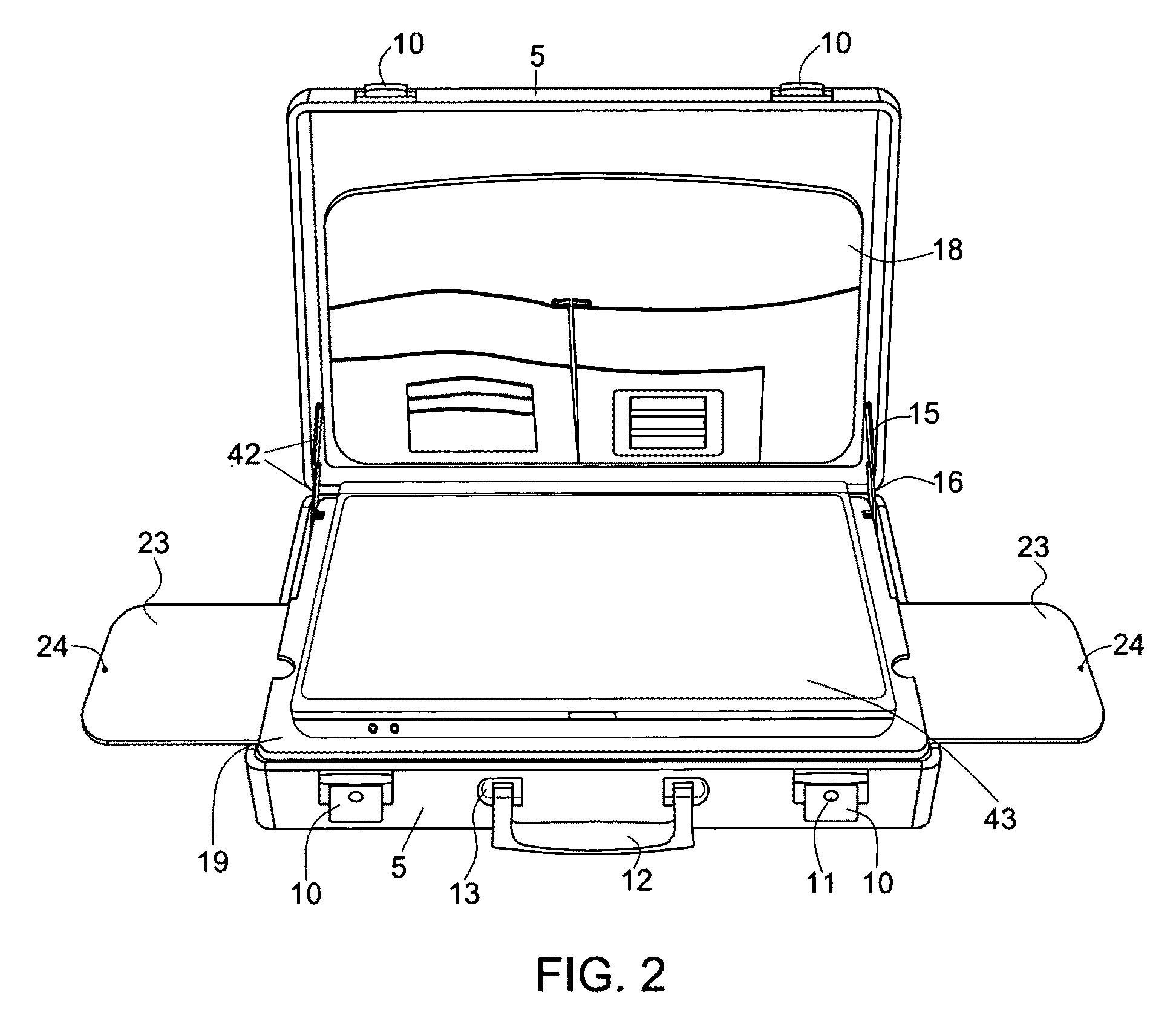 Combined laptop case and laptop stand