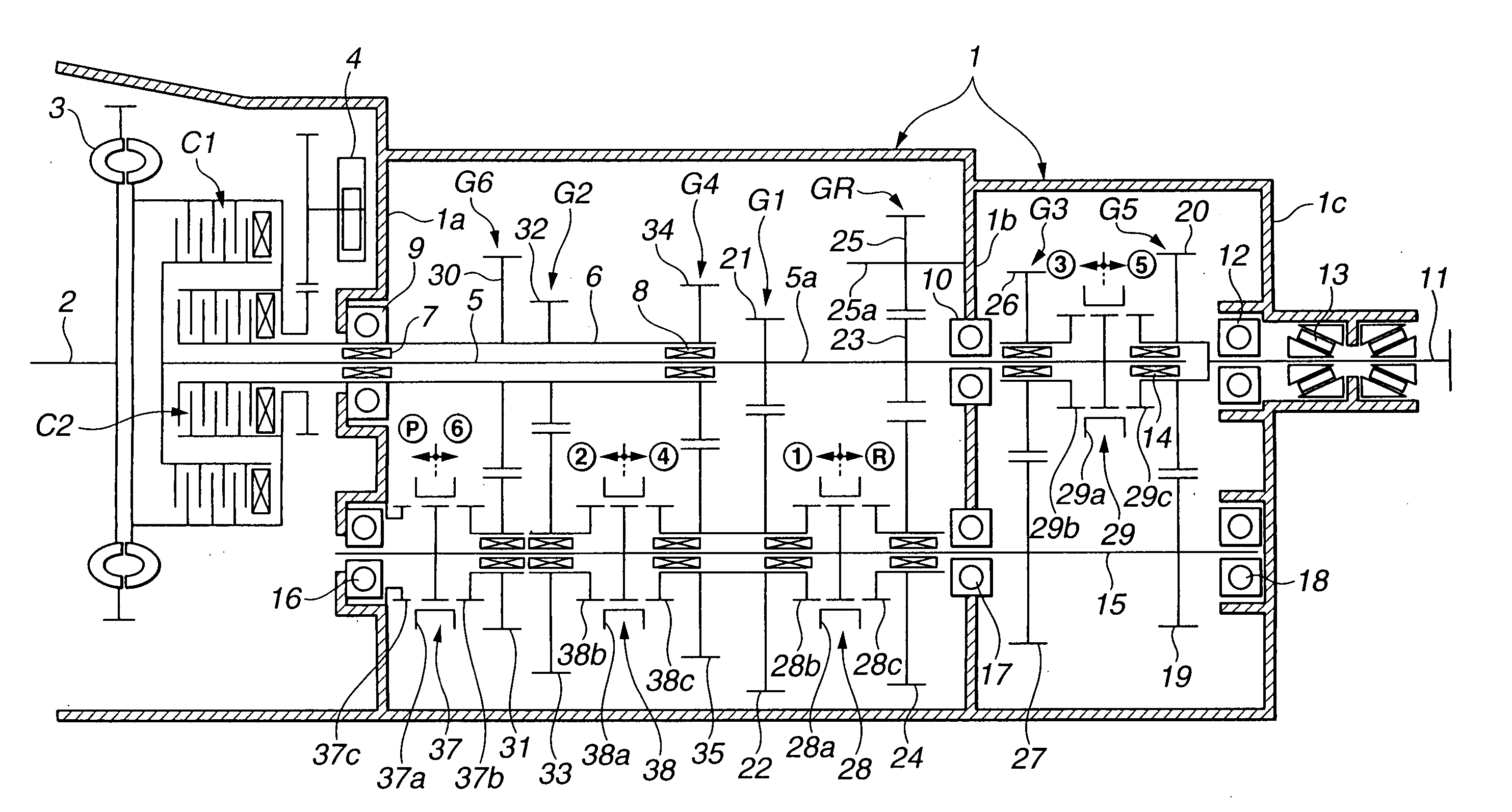 Parking mechanism for transmission