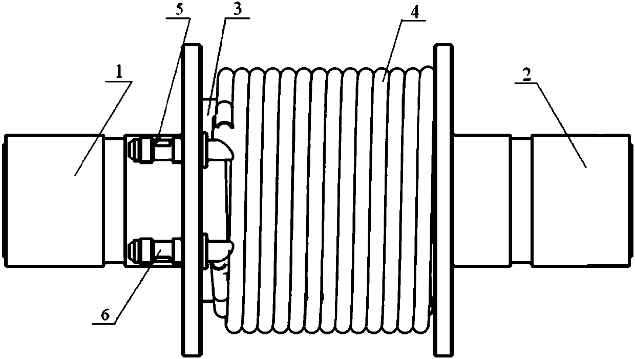 Water-cooled high-power electron cyclotron resonance heating system direct current blocking device