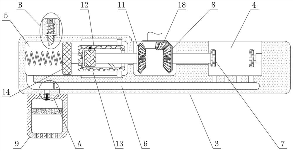 Inductance element welding device capable of overturning and having waste gas treatment function