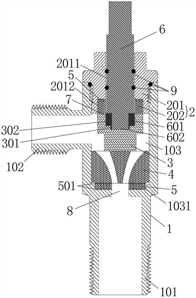 Assembled water valve