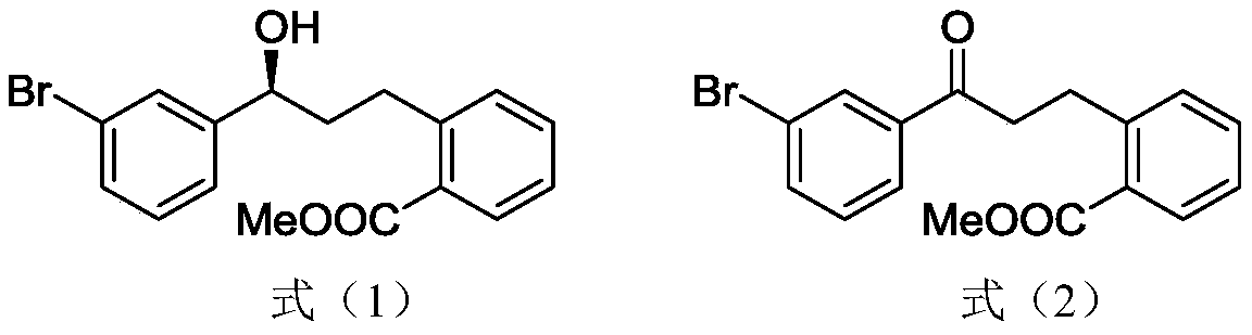 Synthesis method of (S)-methyl-2-[3-(3-bromophenyl)-3-hydroxypropyl] methyl benzoate