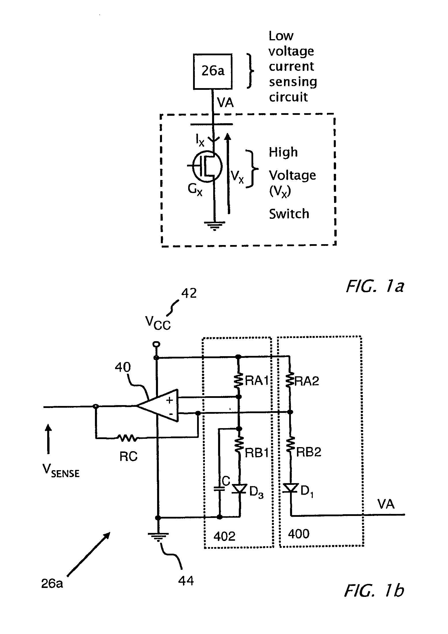 Current sensing on a MOSFET