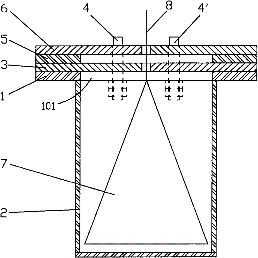 Expanded steel pile tip for prefabricated concrete tubular pile and pile sinking construction method