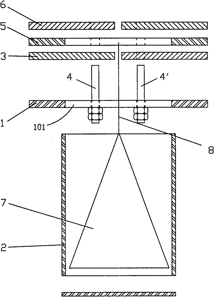 Expanded steel pile tip for prefabricated concrete tubular pile and pile sinking construction method