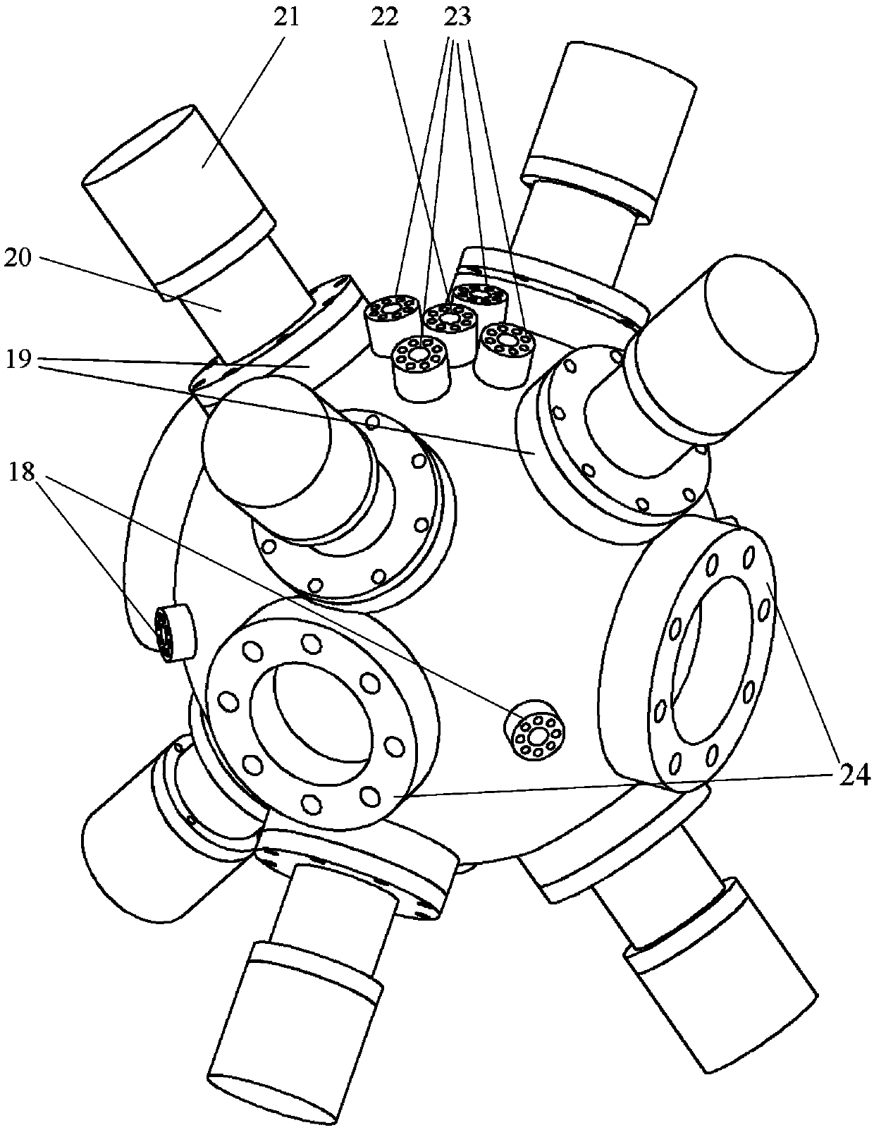 A high temperature, high pressure and high turbulence single droplet evaporation experimental device and method thereof