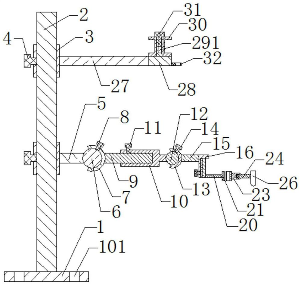 Special acupuncture and auxiliary device for small animal unilateral acupoint selection research