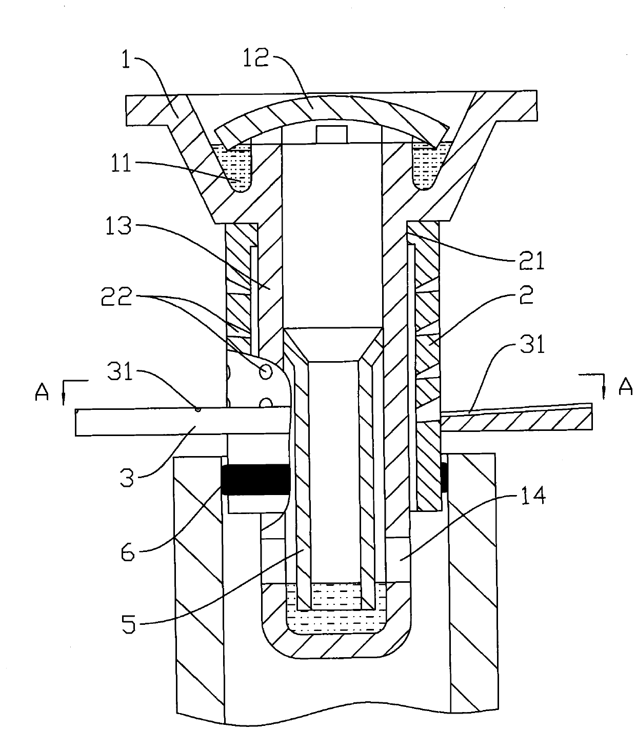 Deep-seepage deodorizing floor drain