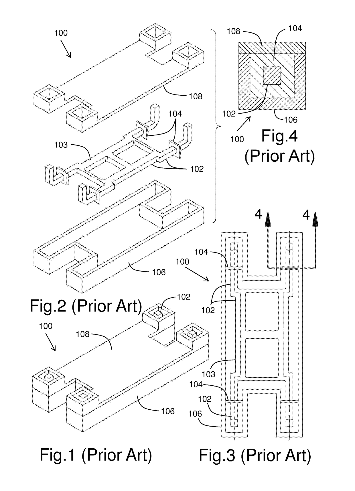 Compact and lightweight TEM-line network for RF components of antenna systems