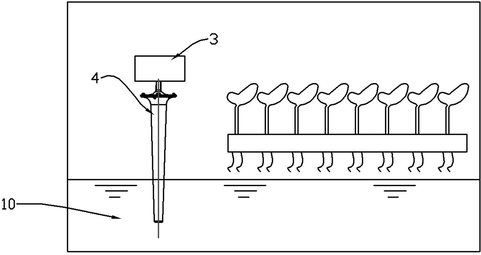 Water sprinkling device of plant cultivation machine