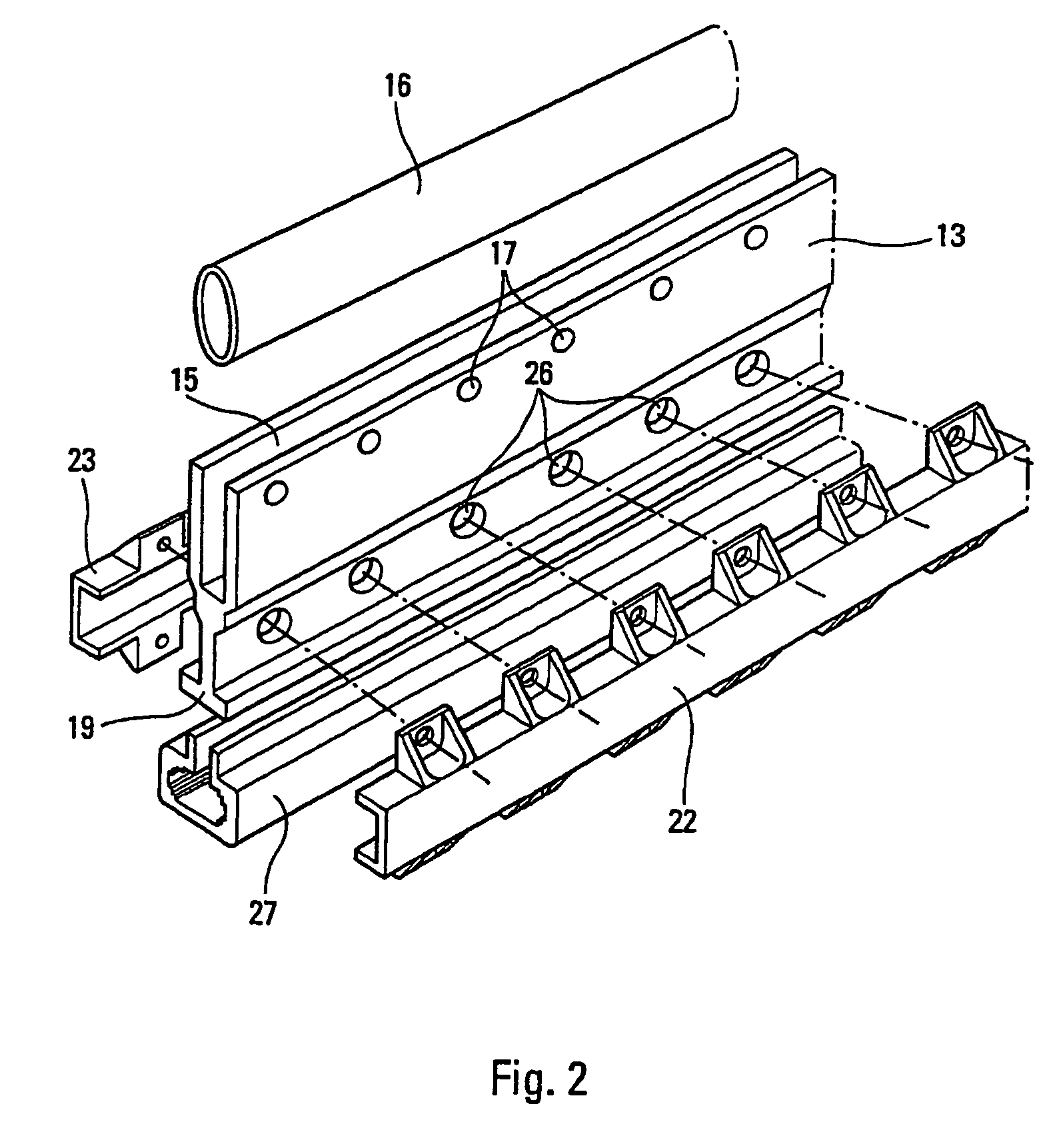 Composite structural part comprising pyrotechnic detonating rupture means