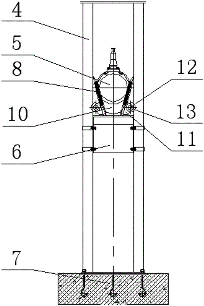 A double-supported submersible thruster