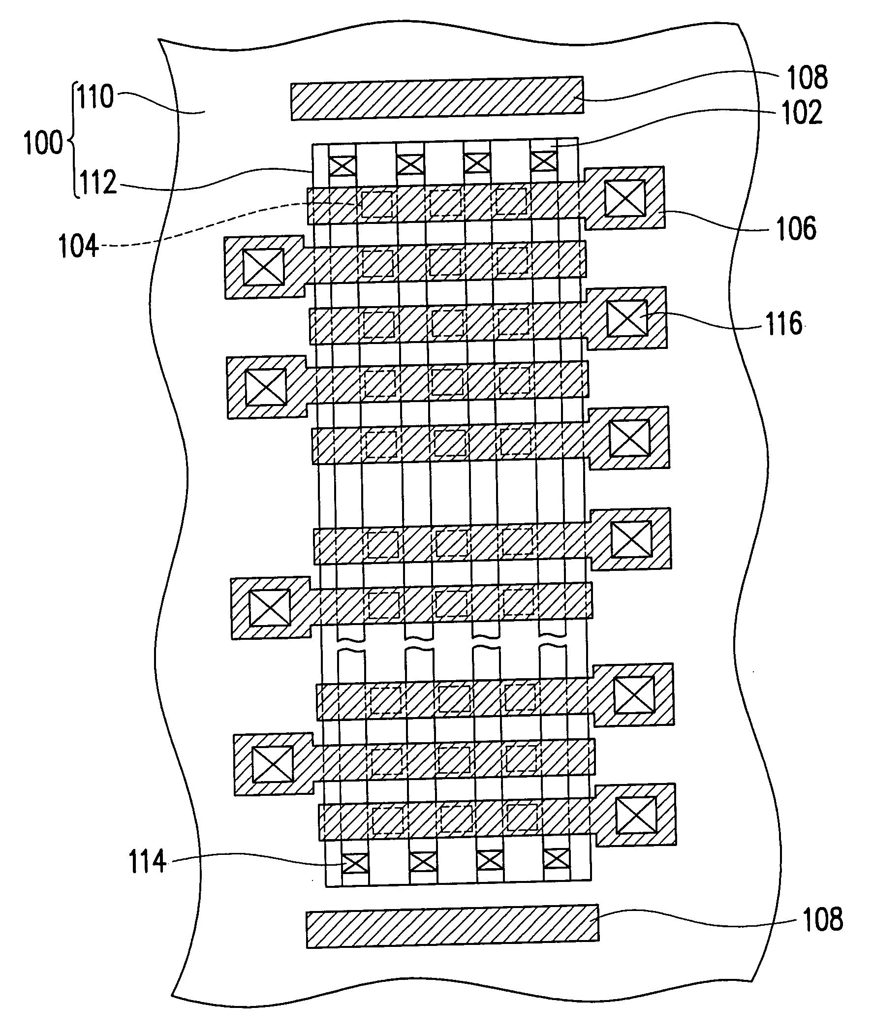 Layout structure of non-volatile memory