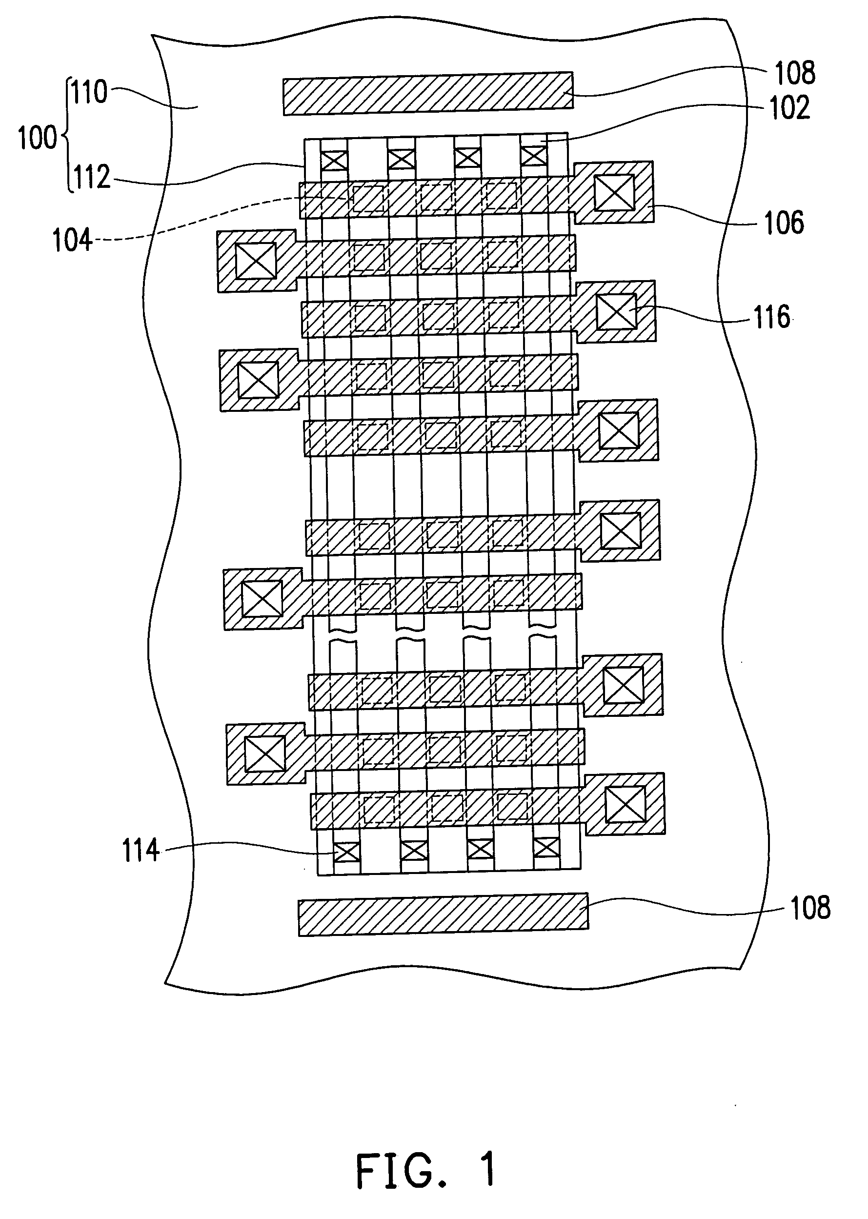 Layout structure of non-volatile memory