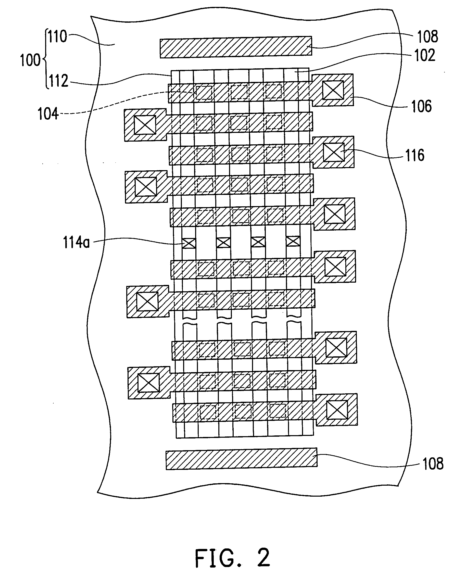 Layout structure of non-volatile memory