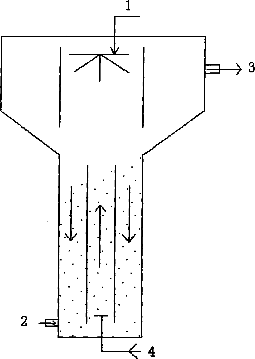 Film forming method for biological carrier in internal circulation bioreactor