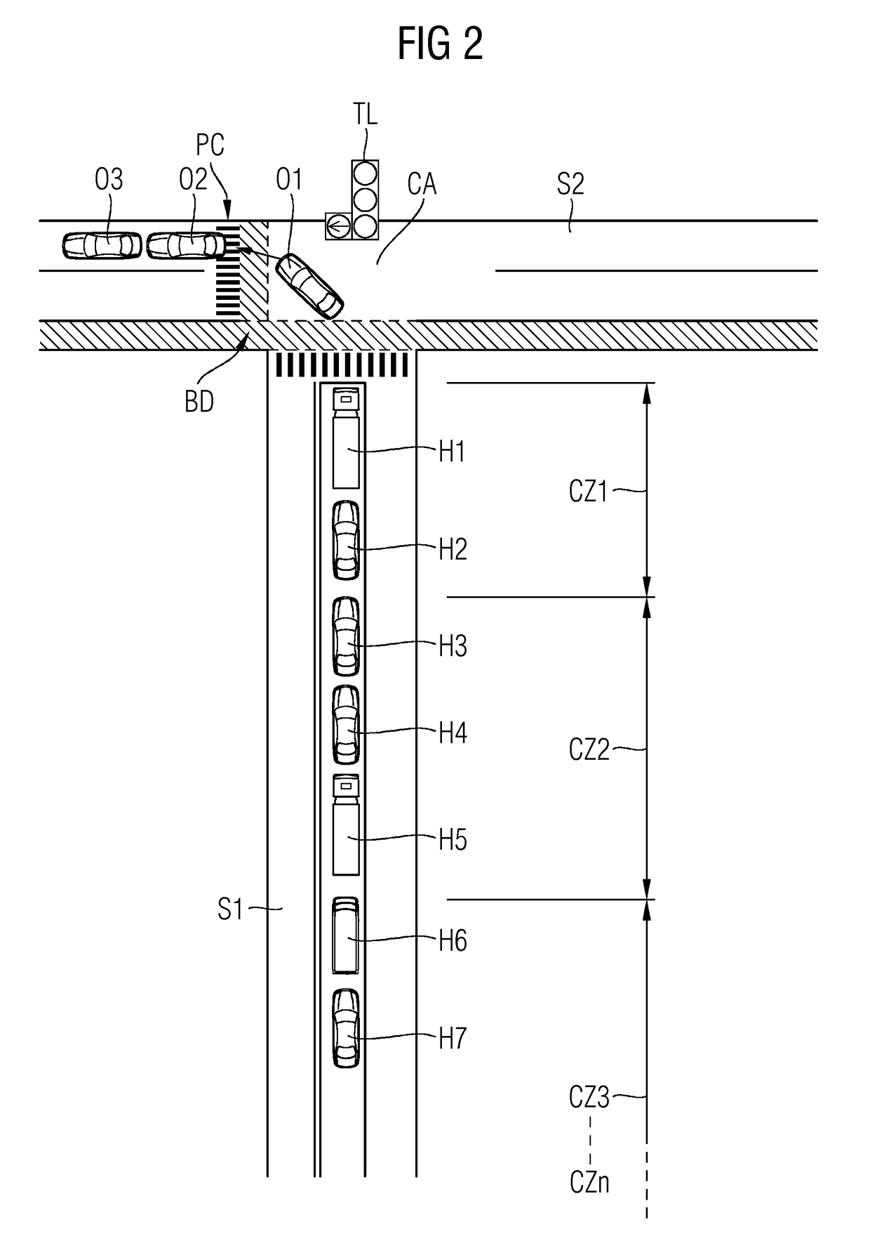 Method for communication within an, in particular wireless, motor vehicle communication system interacting in an ad-hoc manner, device for the traffic infrastructure and road user device