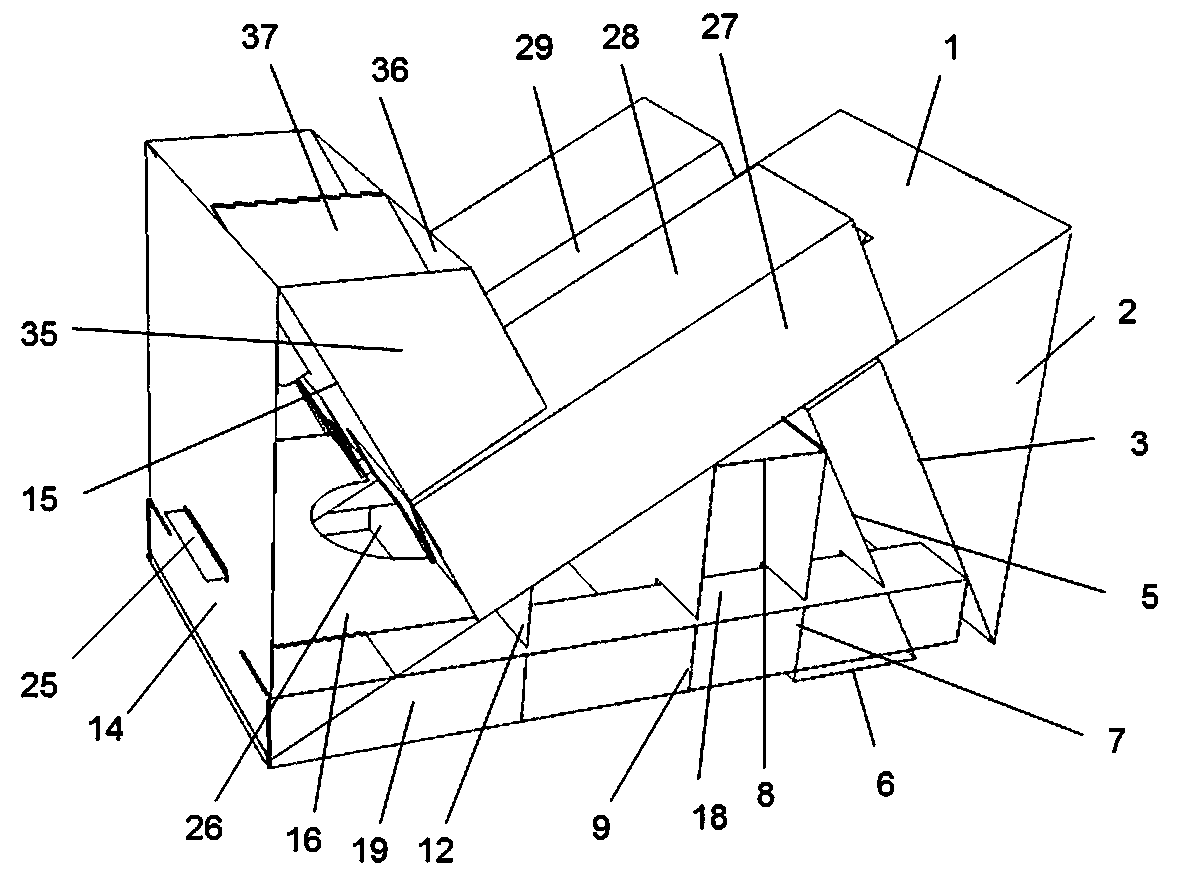 A corrugated paper buffer kit for red wine for logistics transportation