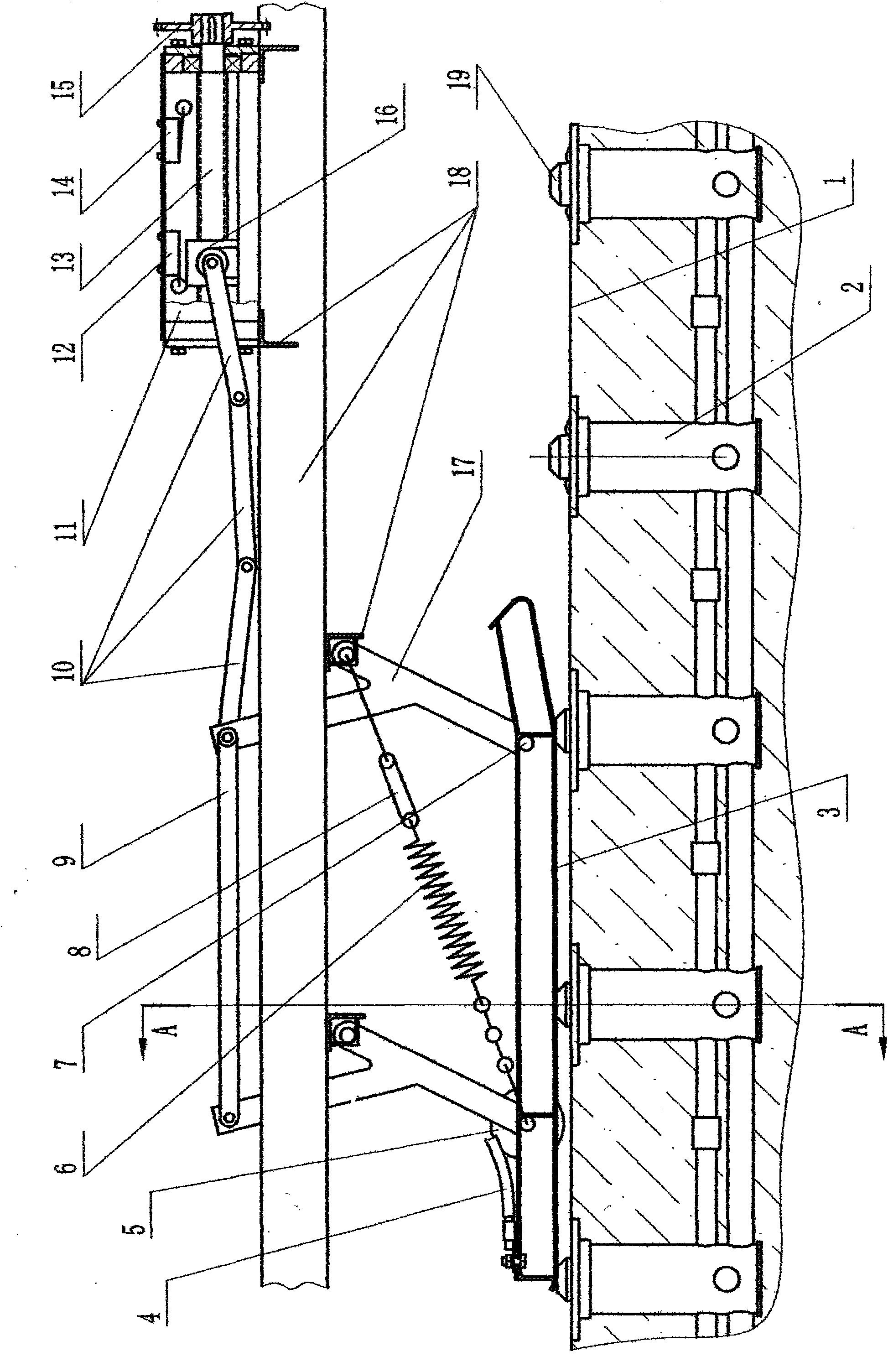 Railless electric vehicle and roadway power supply contact line thereof