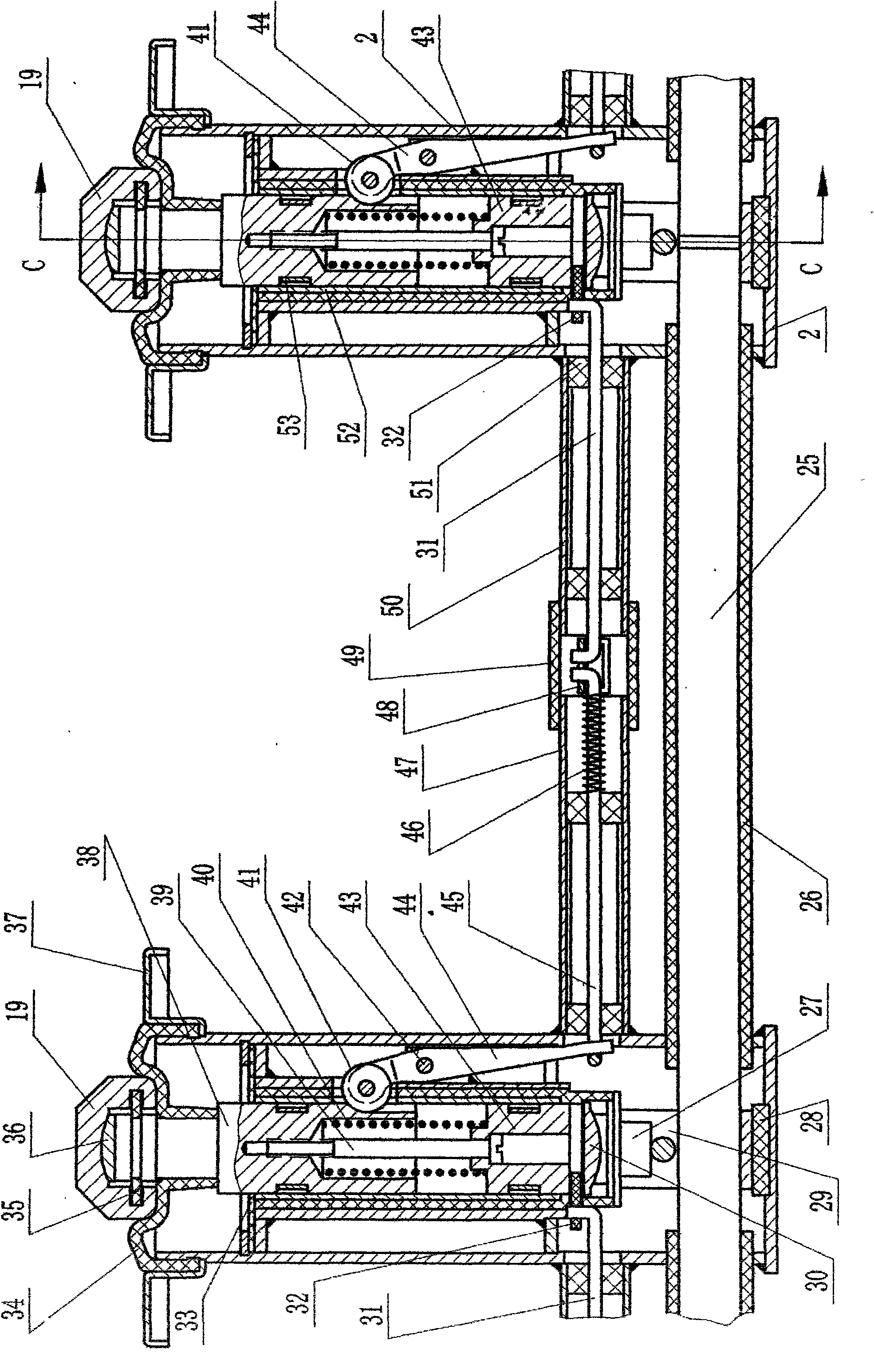 Railless electric vehicle and roadway power supply contact line thereof